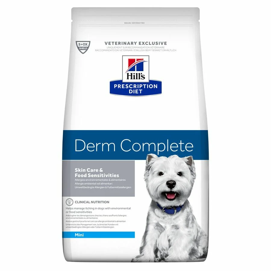 Hill's Derm Complete Хиллс при аллергии для собак, 1,5 кг
