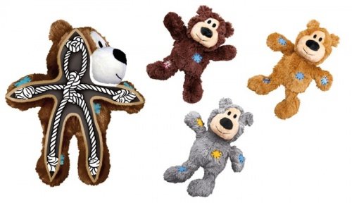 Kong Wild Knots Конг мишка для собак 18 см, коричневый