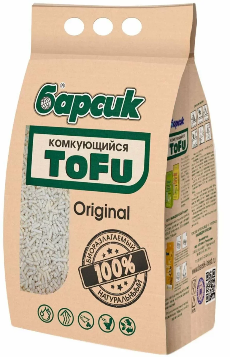 Барсик ToFu Original наполнитель комкующийся 4,54 л