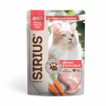 Sirius Сириус Пауч для кошек кролик с морковью, 85г