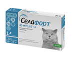 Селафорт 45мг для кошек от 2,6-7,5, пипетка №1