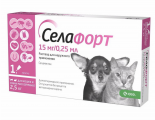 Селафорт 15мг для кошек и собак  до 2,5 кг, пипетка №1
