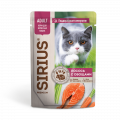 Sirius Сириус Пауч для кошек лосось с овощами, 85г