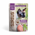 Sirius Сириус Пауч для стерилизованных кошек индейка и курица, 85г