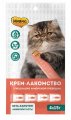 Мнямс крем лакомство для кошек с тунцом Кацуо и морским гребешком, 15г*4