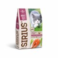 Sirius Сириус корм для взрослых кошек лосось и рис, 400г
